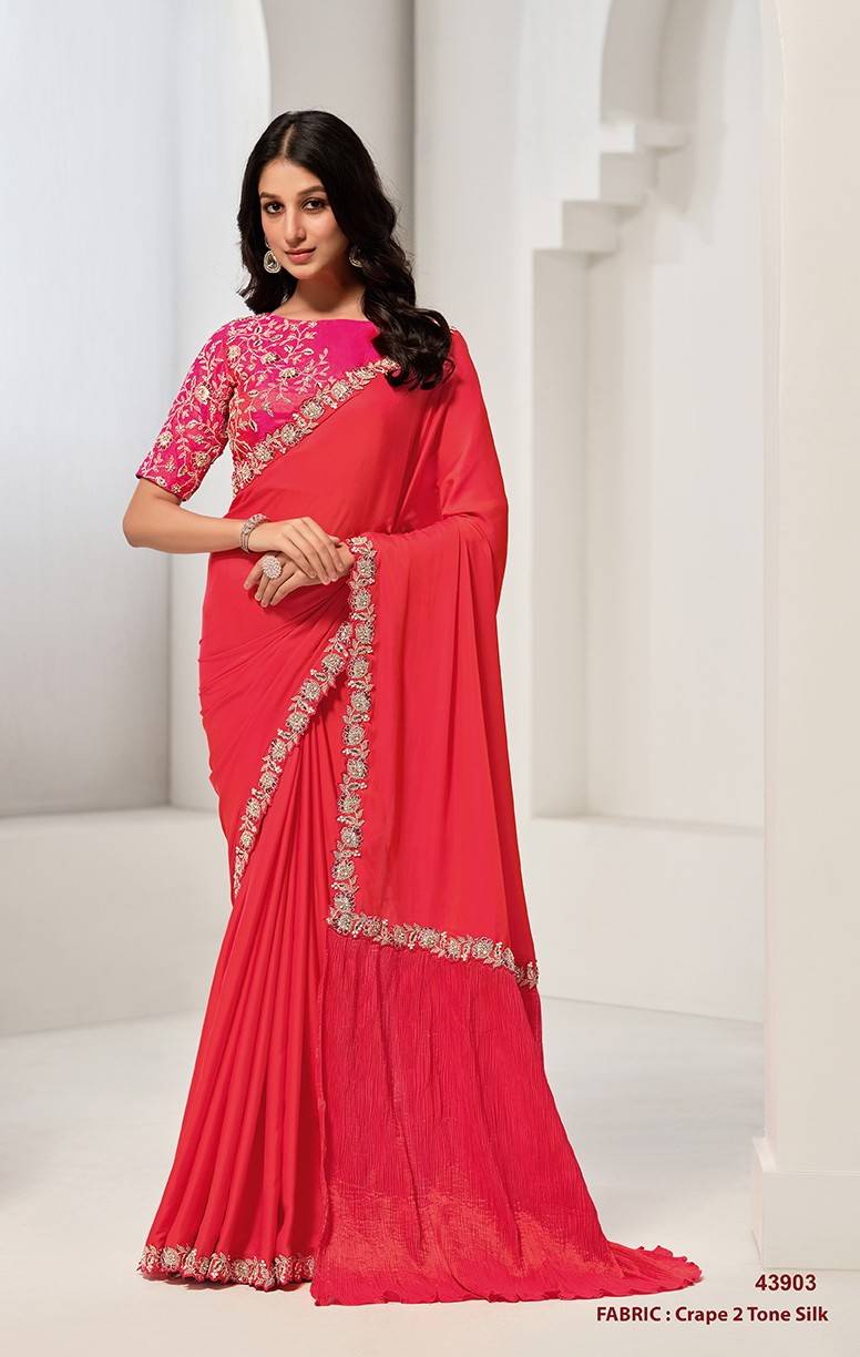 NORITA 43900 SAANJH By MAHOTSAV 43903 to 43918 Series Indian Traditional Beautiful Stylish Fancy Colorful Party Wear & Occasional Wear Silk Sarees At Wholesale Price